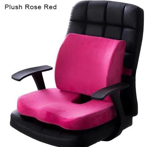 Orthopedics Hemorrhoids Seat Cushion Memory Foam Car Rebound Cushion Office Chair Lumbar Support Pain Relief Breathable Pillow - ItemBear.com