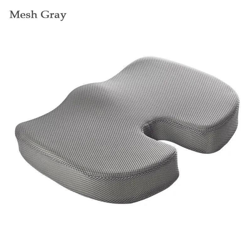 Orthopedics Hemorrhoids Seat Cushion Memory Foam Car Rebound Cushion Office Chair Lumbar Support Pain Relief Breathable Pillow - ItemBear.com