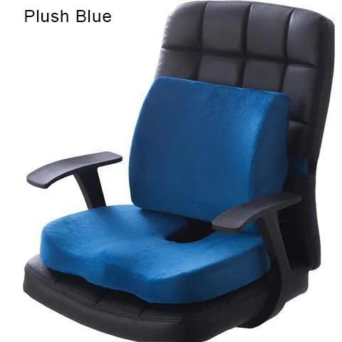 Orthopedics Hemorrhoids Seat Cushion Memory Foam Car Rebound Cushion Office Chair Lumbar Support Pain Relief Breathable Pillow - ItemBear.com