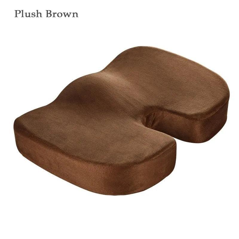 Orthopedics Hemorrhoids Seat Cushion Memory Foam Car Rebound Cushion Office Chair Lumbar Support Pain Relief Breathable Pillow - ItemBear.com