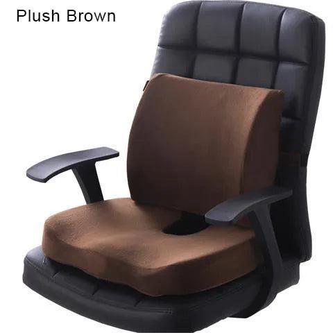 Orthopedics Hemorrhoids Seat Cushion Memory Foam Car Rebound Cushion Office Chair Lumbar Support Pain Relief Breathable Pillow - ItemBear.com