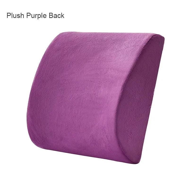 Orthopedics Hemorrhoids Seat Cushion Memory Foam Car Rebound Cushion Office Chair Lumbar Support Pain Relief Breathable Pillow - ItemBear.com