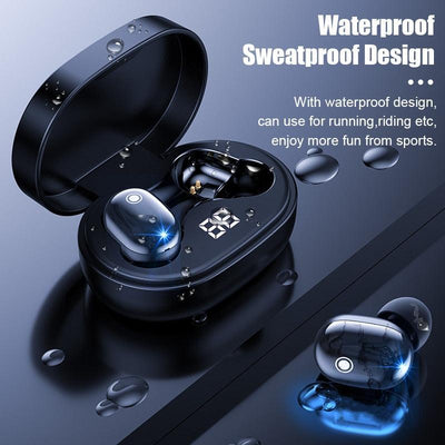 PJD A6S Plus TWS Wireless Bluetooth Headsets Earphones Stereo Headphones Sport Noise Cancelling Mini Earbuds for All Smart Phone - ItemBear.com