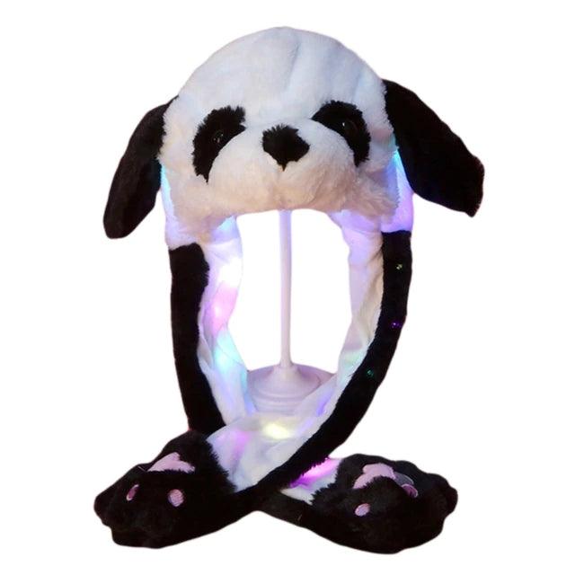 Plush Hat with Movable Ears and LED Light - Funny Soft Toy - ItemBear.com