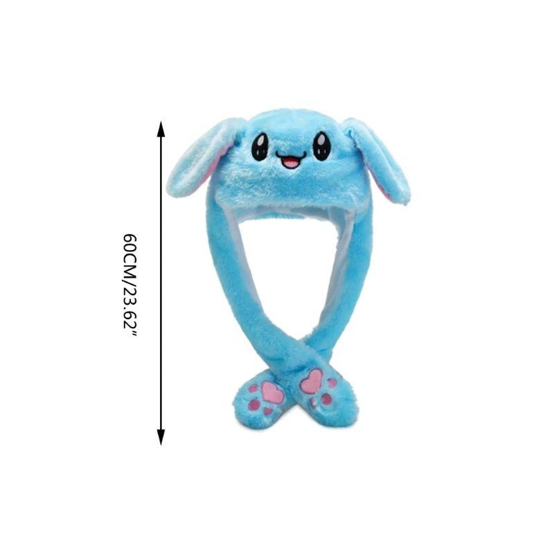 Plush Hat with Movable Ears and LED Light - Funny Soft Toy - ItemBear.com