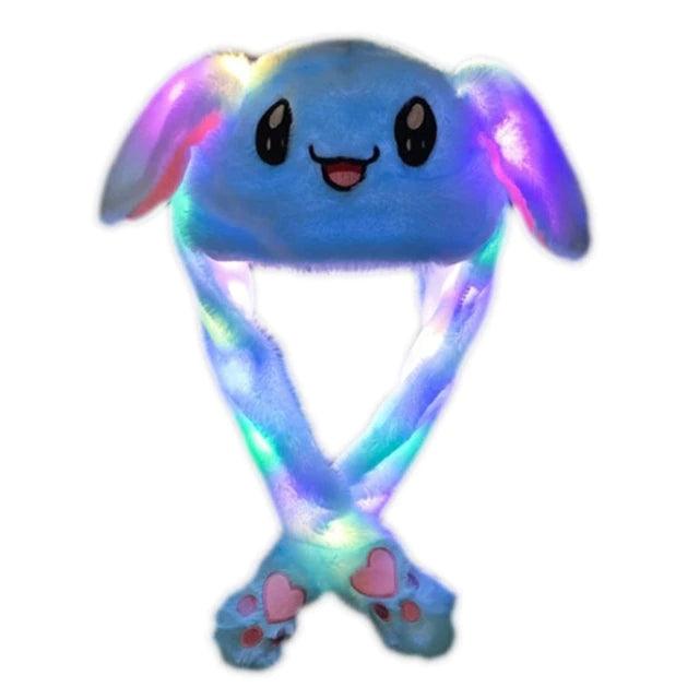 Plush Hat with Movable Ears and LED Light - Funny Soft Toy - ItemBear.com
