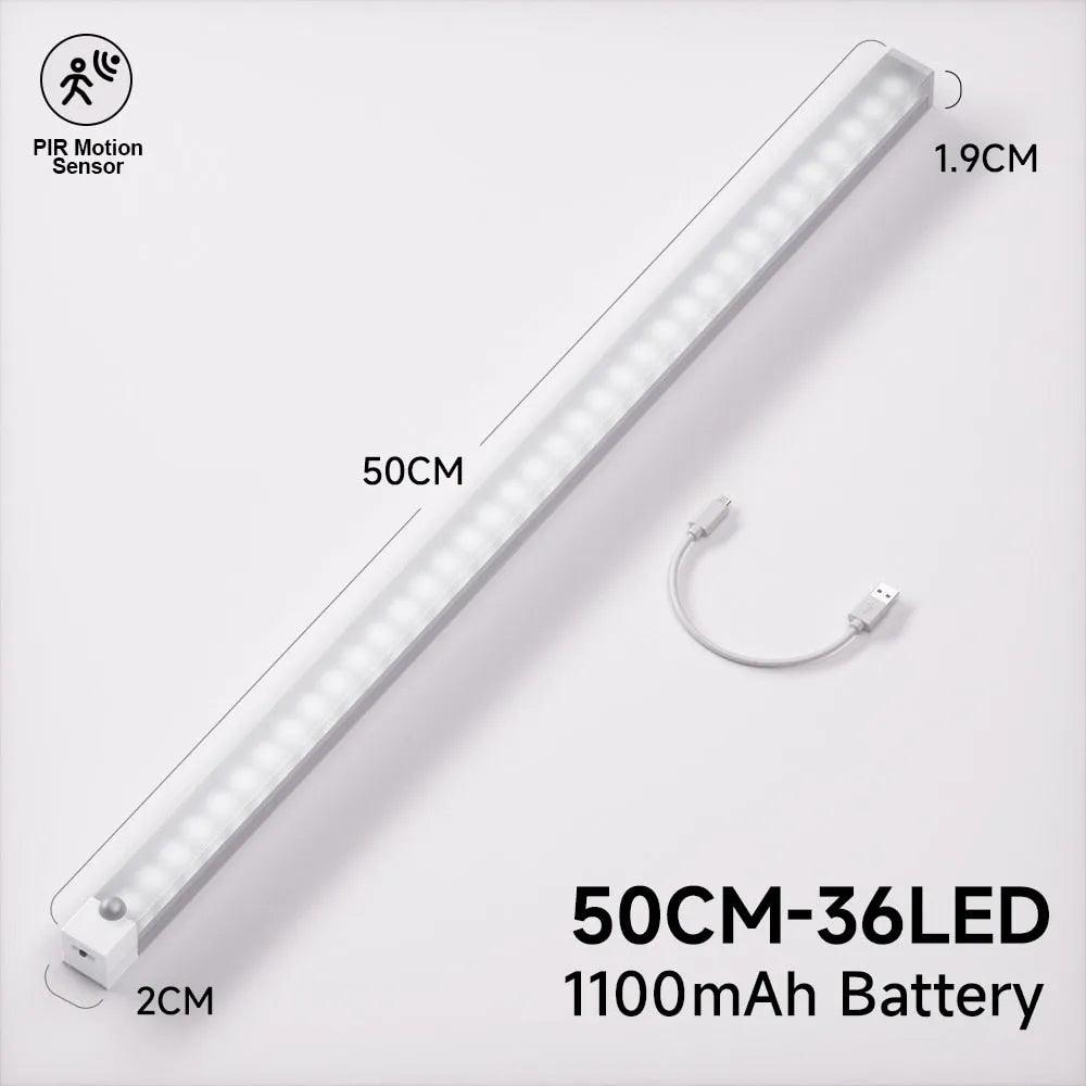 Plutus-Quinn LED Night Lights Wireless Motion Sensor Wall Light USB Rechargeable Kitchen Cabinet Corridor Night Lamp For Bedroom - ItemBear.com