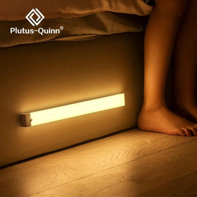 Plutus-Quinn LED Night Lights Wireless Motion Sensor Wall Light USB Rechargeable Kitchen Cabinet Corridor Night Lamp For Bedroom - ItemBear.com