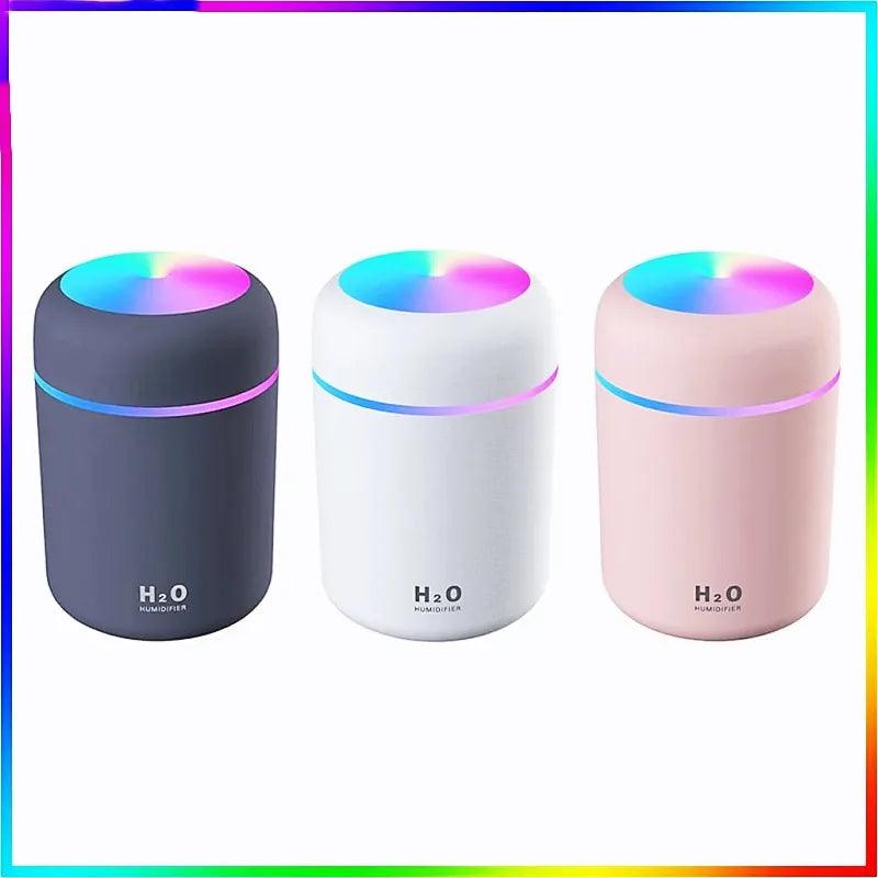 Portable 300ml Electric Air Humidifier Aroma Oil Diffuser USB Cool Mist Sprayer with Colorful Night Light for Home Car - ItemBear.com