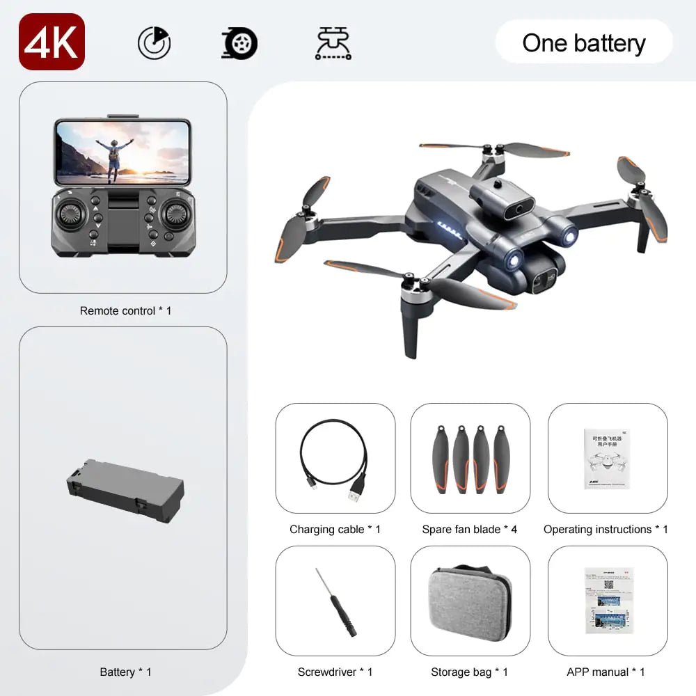Professional 8K/6K/4K HD Quadcopter S1S Drone with Intelligent Obstacle Avoidance - ItemBear.com
