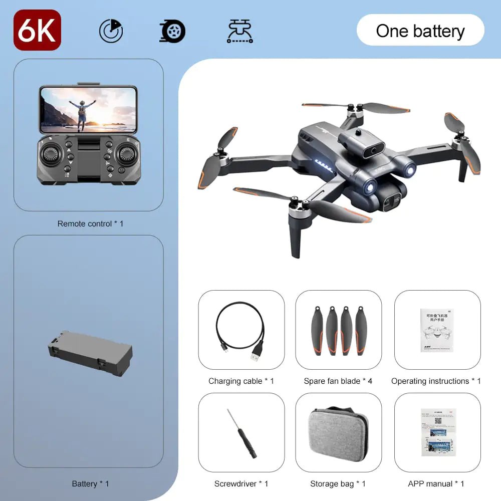 Professional 8K/6K/4K HD Quadcopter S1S Drone with Intelligent Obstacle Avoidance - ItemBear.com
