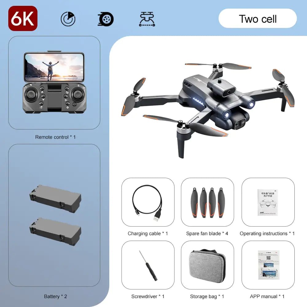 Professional 8K/6K/4K HD Quadcopter S1S Drone with Intelligent Obstacle Avoidance - ItemBear.com
