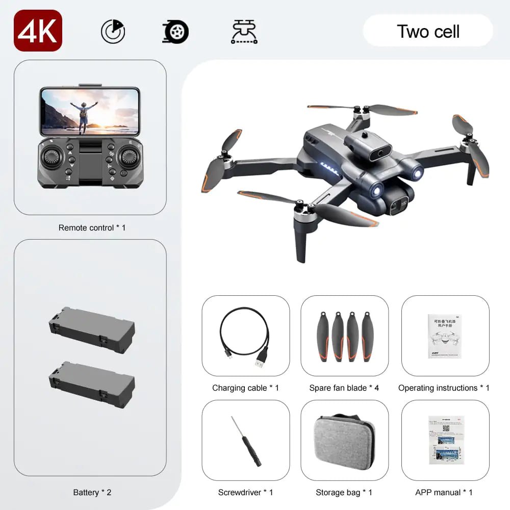 Professional 8K/6K/4K HD Quadcopter S1S Drone with Intelligent Obstacle Avoidance - ItemBear.com