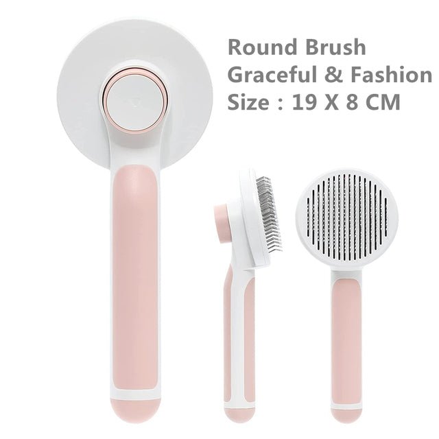 Pumpkin Pet Brush, Self Cleaning Slicker Brush - ItemBear.com