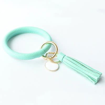 Pure Leather Tassel Pendant Bracelet