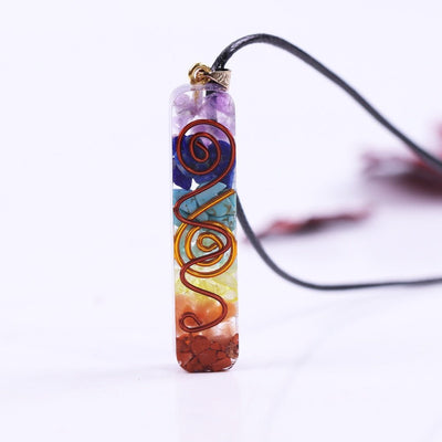 Rainbow Chakra Energy Necklace - ItemBear.com