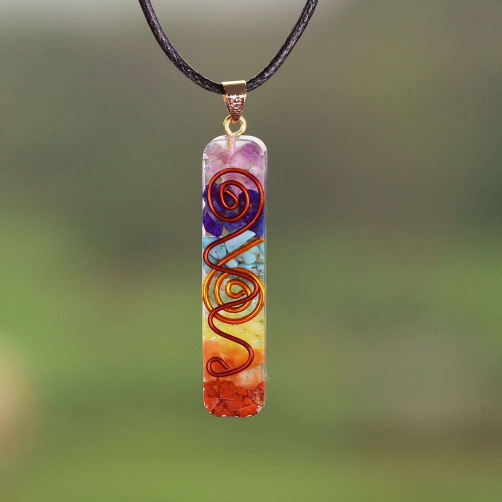 Rainbow Chakra Energy Necklace - ItemBear.com