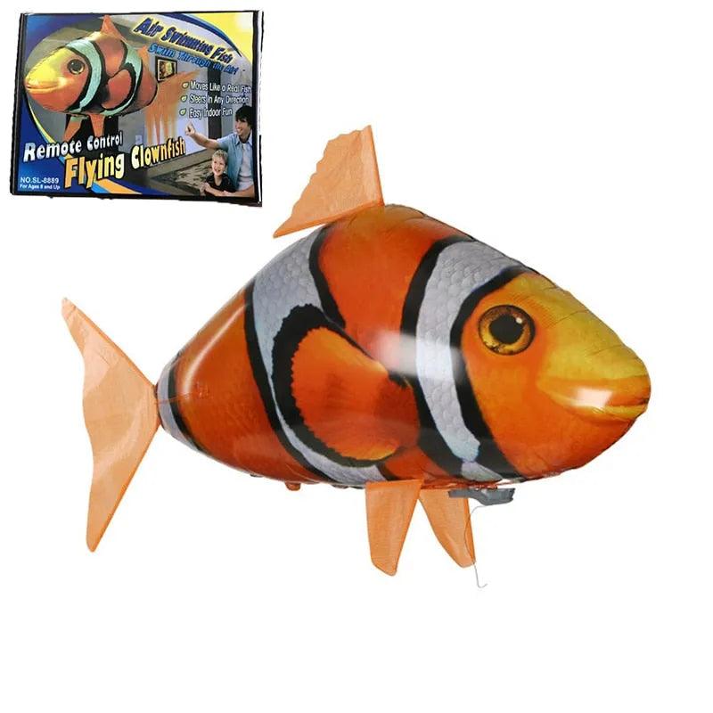 Remote Control Shark Toy Air Swimming Fish RC Animal Toy Infrared RC Flying Toys Air Balloons Clown Fish Gifts Party Decoration - ItemBear.com