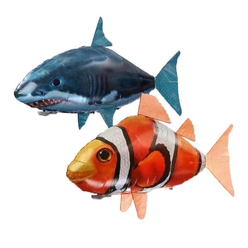 Remote Control Shark Toy Air Swimming Fish RC Animal Toy Infrared RC Flying Toys Air Balloons Clown Fish Gifts Party Decoration - ItemBear.com