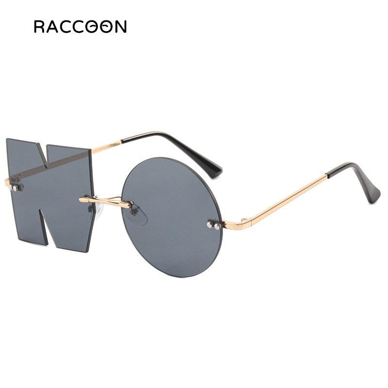 Rimless NO Letter Sunglasses - ItemBear.com