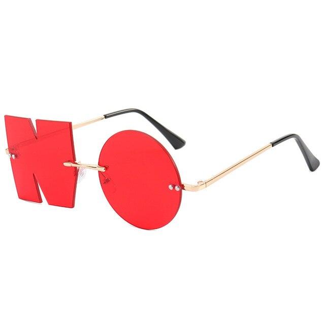 Rimless NO Letter Sunglasses - ItemBear.com