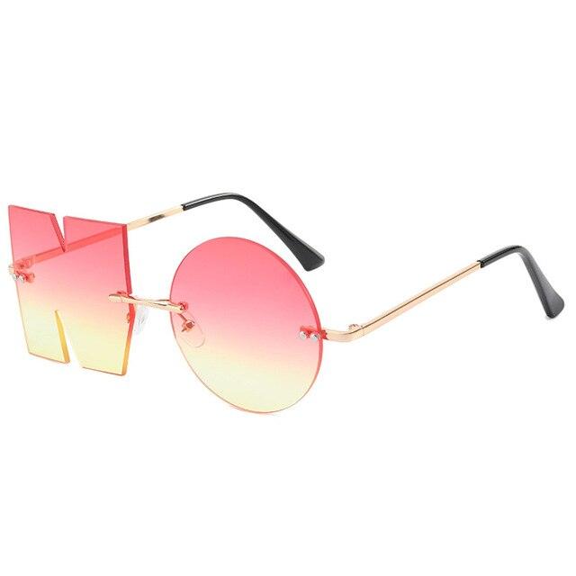 Rimless NO Letter Sunglasses - ItemBear.com