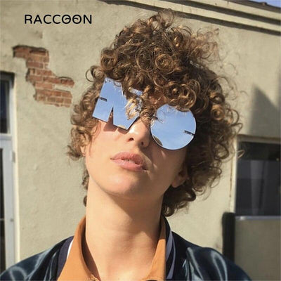 Rimless NO Letter Sunglasses - ItemBear.com