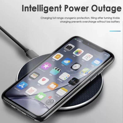 Round Wireless Ultra-Thin Charger New Product 10W Aluminum Alloy Mobile Phone Wireless Charger Gift Android Apple Universal - ItemBear.com