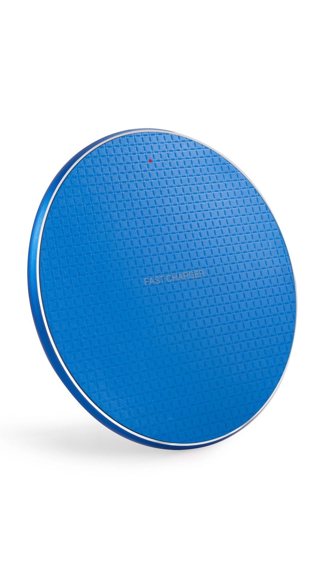 Round Wireless Ultra-Thin Charger New Product 10W Aluminum Alloy Mobile Phone Wireless Charger Gift Android Apple Universal - ItemBear.com