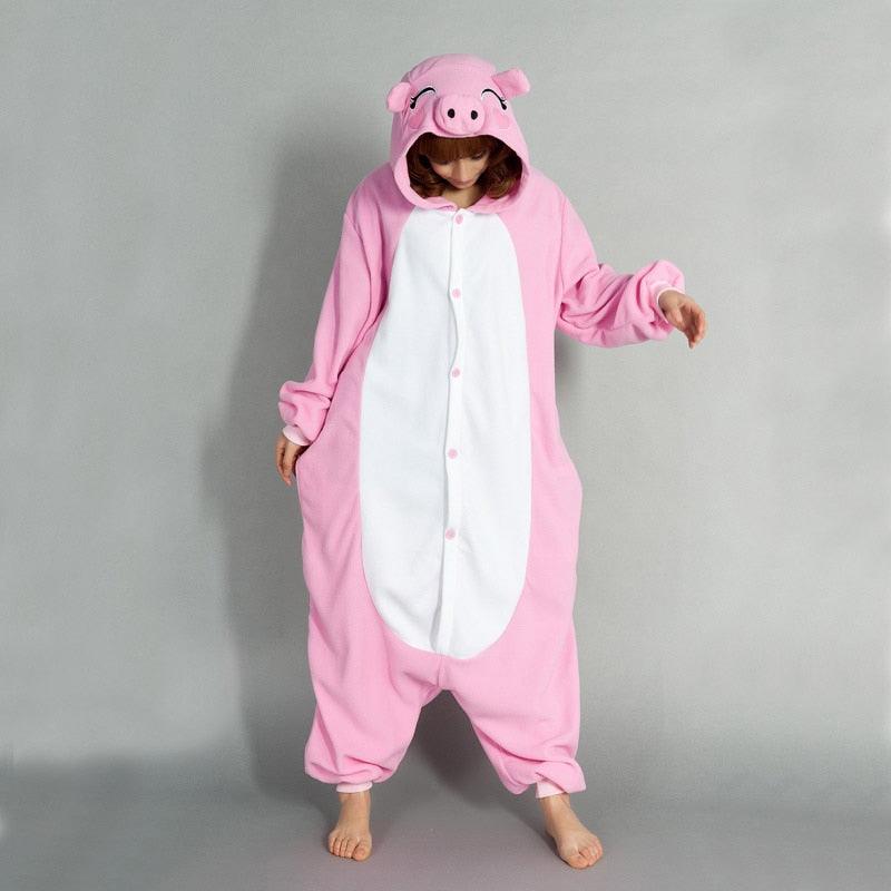 Sanderala Unisex Animal Adult White Chicken Onesies Pajama Sete Pyjama Cosplsy Costumes Cute Cosy Sleepwear Man & Women Homewear - ItemBear.com