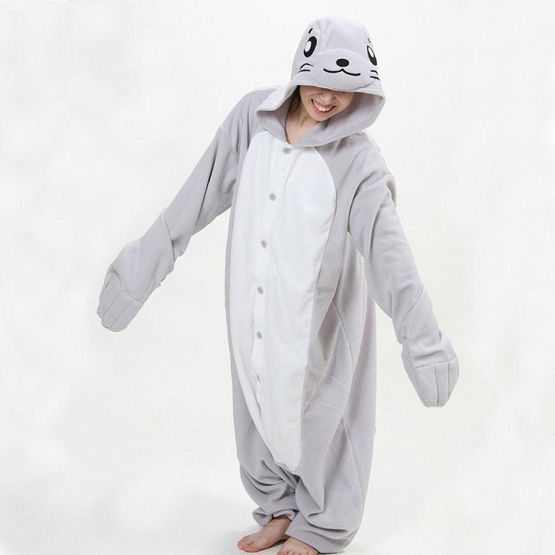 Sanderala Unisex Animal Adult White Chicken Onesies Pajama Sete Pyjama Cosplsy Costumes Cute Cosy Sleepwear Man & Women Homewear - ItemBear.com