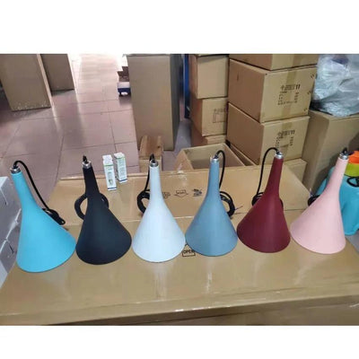 SANDYHA Modern Led Pendant Lights Black White Kitchen Fixtures Bedroom Table Dining Room Hanging Lamp Lampshade Home Chandelier - ItemBear.com