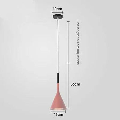 SANDYHA Modern Led Pendant Lights Black White Kitchen Fixtures Bedroom Table Dining Room Hanging Lamp Lampshade Home Chandelier - ItemBear.com