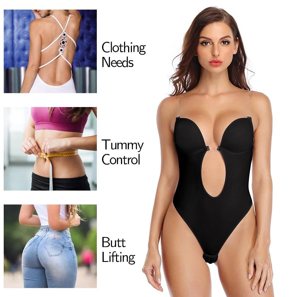 Shapewear Bodysuit Women Deep V-Neck - ItemBear.com