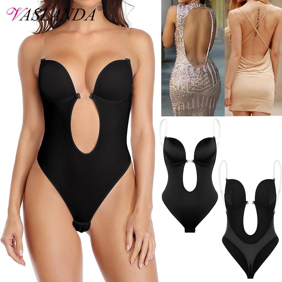 Shapewear Bodysuit Women Deep V-Neck - ItemBear.com