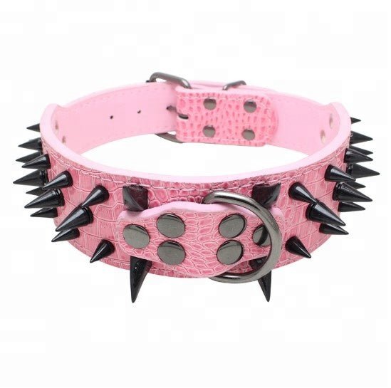 Spiked Studded Leather Collars - ItemBear.com