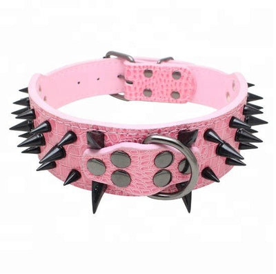 Spiked Studded Leather Collars - ItemBear.com