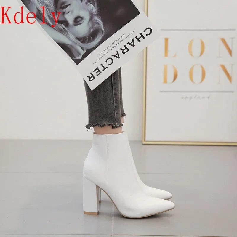 Spring and autumn single boots children 2020 autumn women&#39;s shoes high heels women&#39;s boots women&#39;s autumn and winter shoes - ItemBear.com