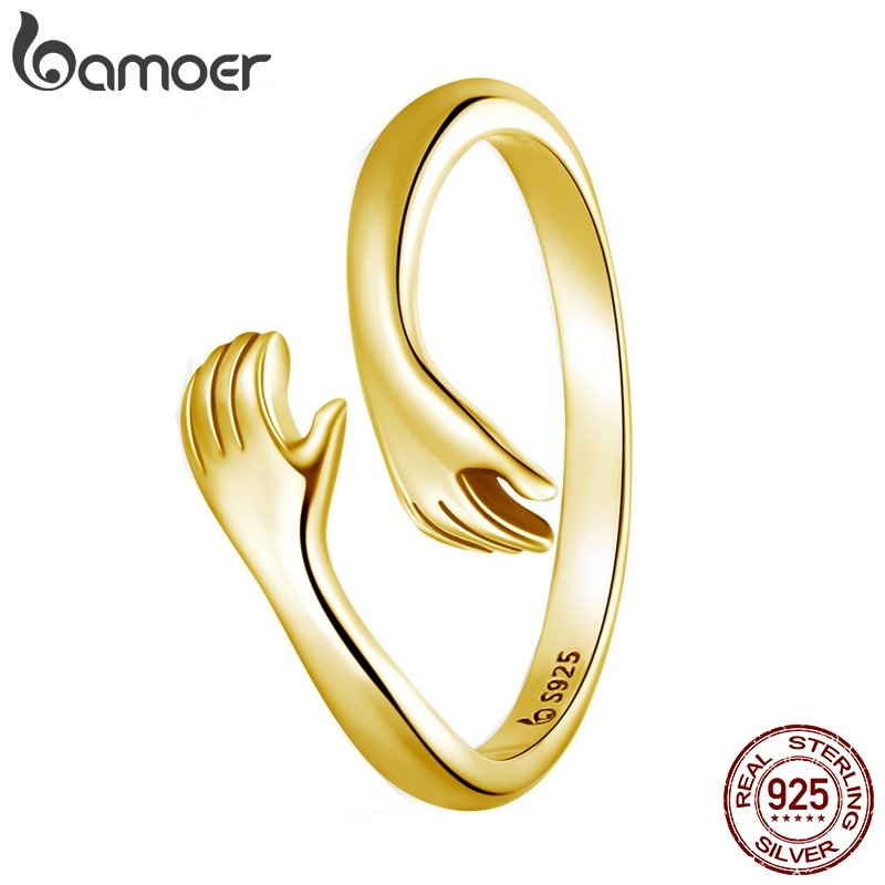 Sterling Silver Embrace Ring Hug - ItemBear.com