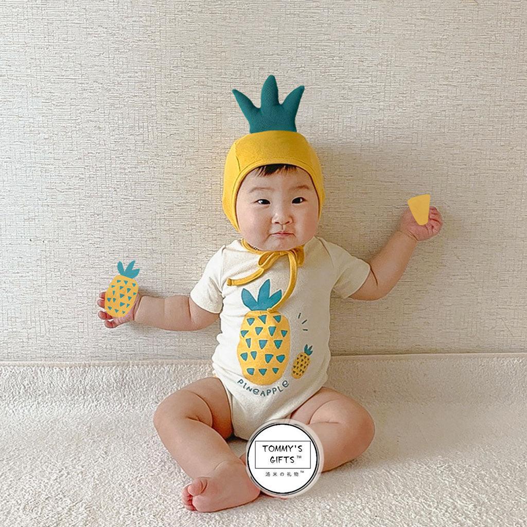 summer new pineapple shape printed baby jumpsuit ins style baby romper baby bag fart clothes - ItemBear.com