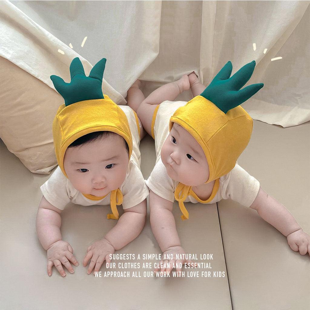 summer new pineapple shape printed baby jumpsuit ins style baby romper baby bag fart clothes - ItemBear.com