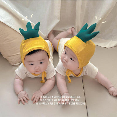 summer new pineapple shape printed baby jumpsuit ins style baby romper baby bag fart clothes - ItemBear.com