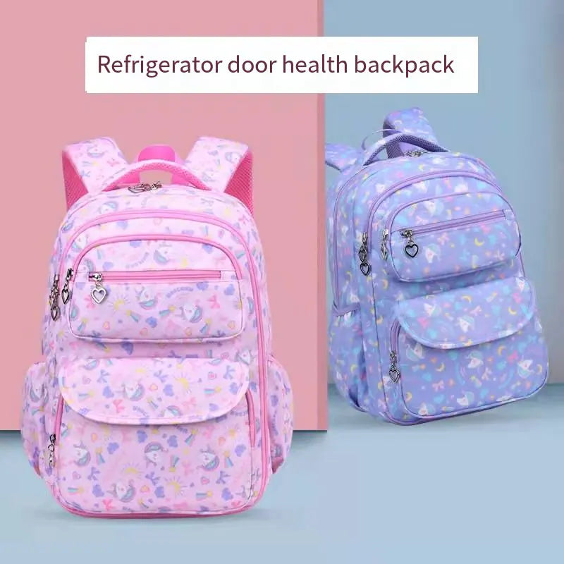 Children's Backpack for Grades 1-6 with Spine Protection