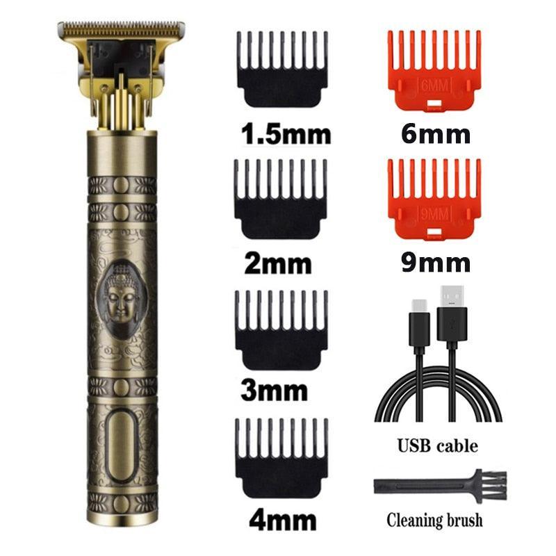 T9 Hair Trimmer Barber Hair Clipper Cordless Hair Cutting Machine Beard Trimmer Shaving Machine Electric Razor Men Shaver - ItemBear.com
