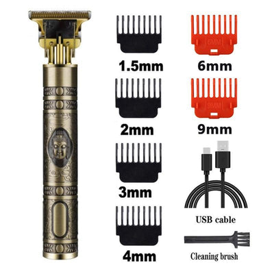 T9 Hair Trimmer Barber Hair Clipper Cordless Hair Cutting Machine Beard Trimmer Shaving Machine Electric Razor Men Shaver - ItemBear.com