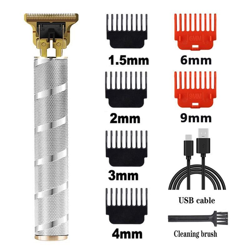 T9 Hair Trimmer Barber Hair Clipper Cordless Hair Cutting Machine Beard Trimmer Shaving Machine Electric Razor Men Shaver - ItemBear.com