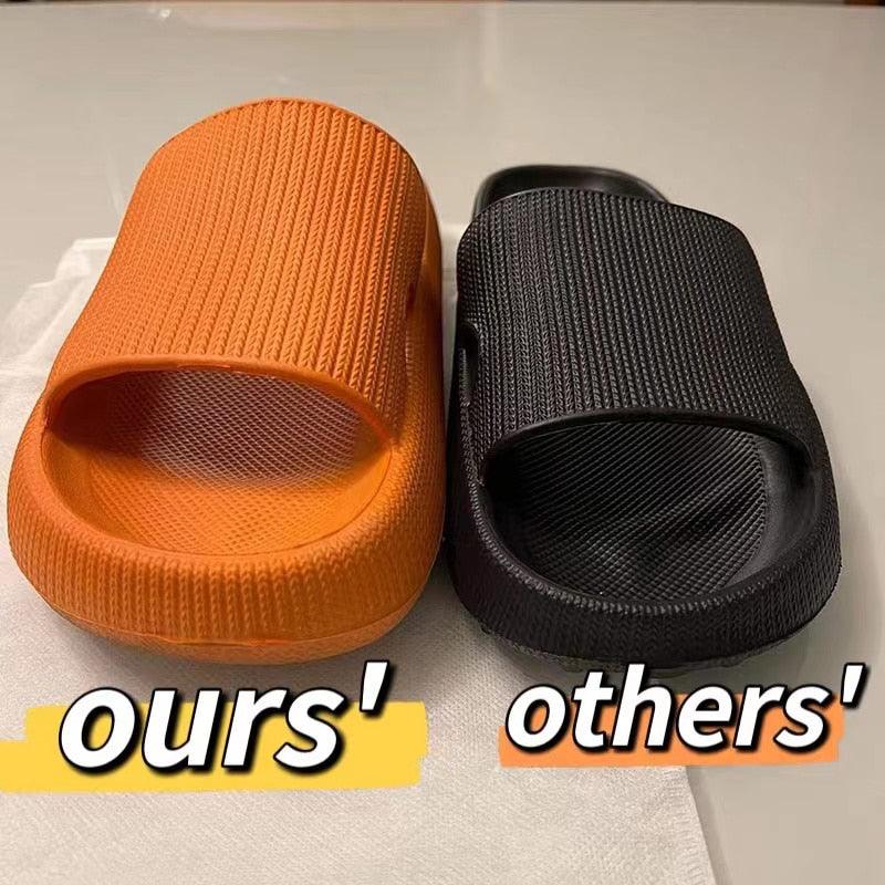 Thick Platform Bathroom Home Slippers Women Fashion Soft Sole EVA Indoor Slides Woman Sandals 2022 Summer Non-slip Flip Flops - ItemBear.com