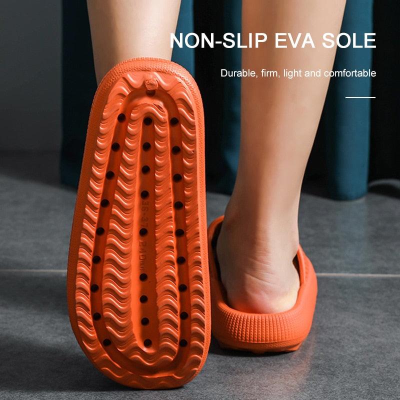 Thick Platform Bathroom Home Slippers Women Fashion Soft Sole EVA Indoor Slides Woman Sandals 2022 Summer Non-slip Flip Flops - ItemBear.com