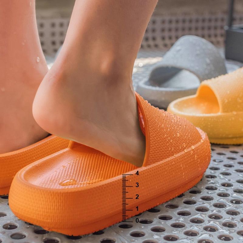 Thick Platform Bathroom Home Slippers Women Fashion Soft Sole EVA Indoor Slides Woman Sandals 2022 Summer Non-slip Flip Flops - ItemBear.com