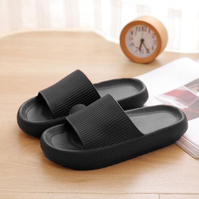 Thick Platform Bathroom Home Slippers Women Fashion Soft Sole EVA Indoor Slides Woman Sandals 2022 Summer Non-slip Flip Flops - ItemBear.com